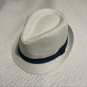 White Trilby fedora